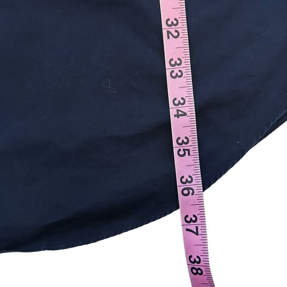 COS Navy & White Striped Cotton Poplin & Knit Dress Size Small - Picture 11 of 13